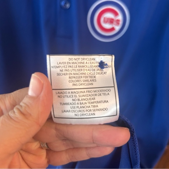 Antigua Men's Blue and Gray Cubs Polo Shirt size XL - Picture 4 of 6